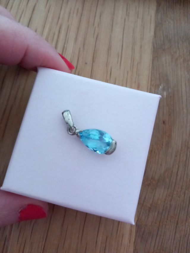 Pendente topazio naturale
