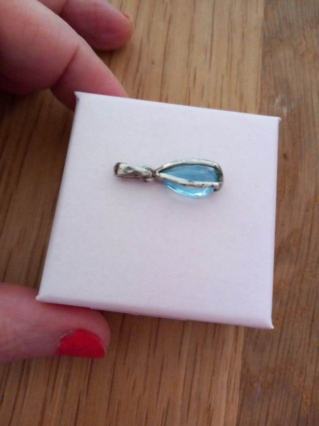 Pendente topazio naturale