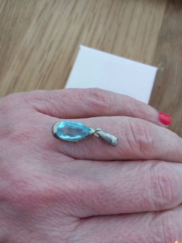 Pendente topazio naturale