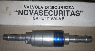 valvola di sicurezza per tubi cannello Novasecurit
