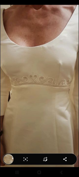 Preciosa vestido novia alta costurar
