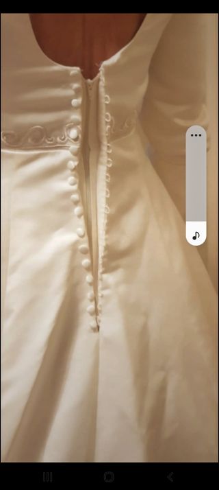 Preciosa vestido novia alta costurar