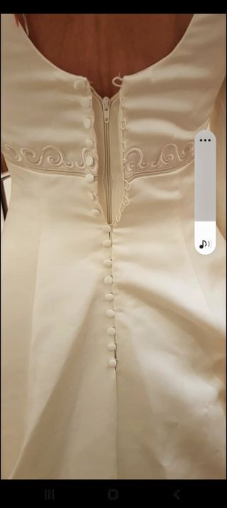 Preciosa vestido novia alta costurar