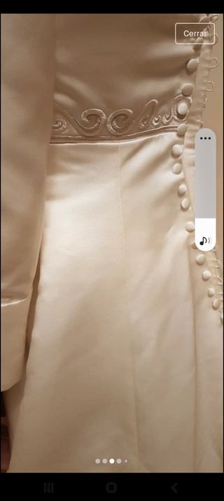 Preciosa vestido novia alta costurar