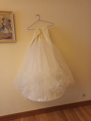Preciosa vestido novia alta costurar