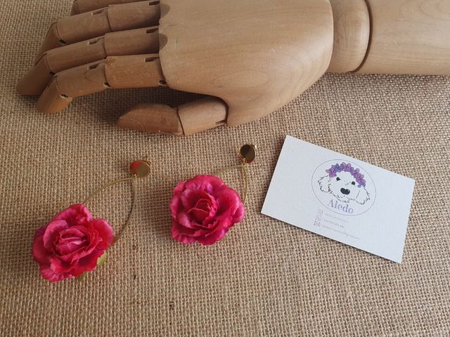 Pendientes rosa fucsia