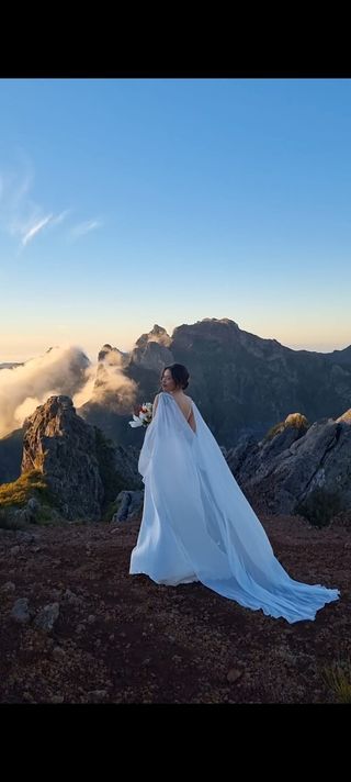 Capas velo chaleco novias 