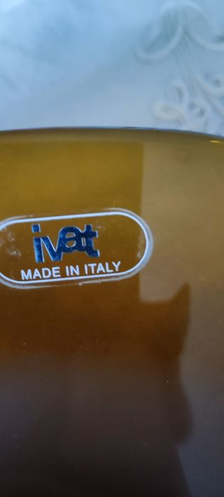 centrotavola nuovo Ivat vetro color ambra