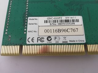 Tarjeta de Red. GNC-0105T H/W ver. 5.0.