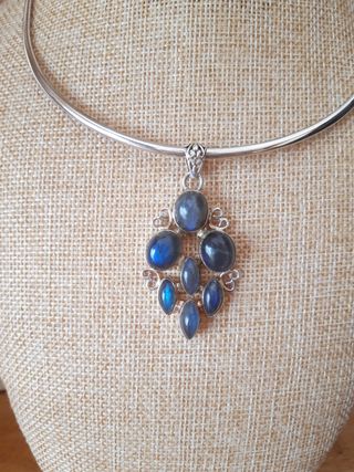 Colgante labradorita plata 925