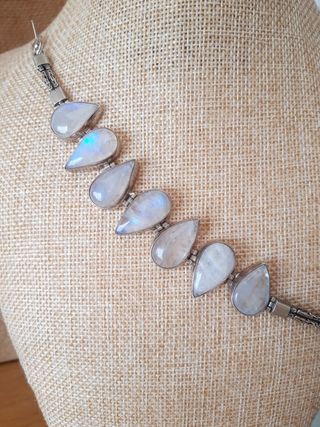 Pulsera piedra Luna plata 925