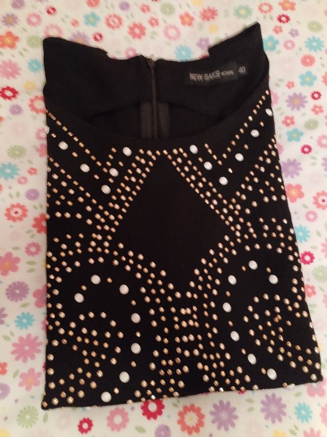 Vestido negro talla 40 elastico