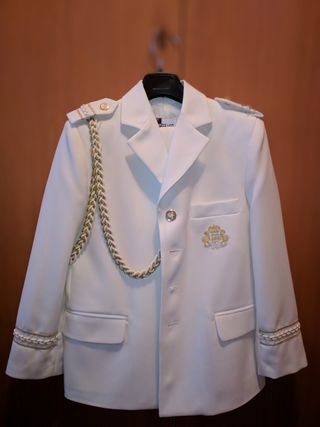 Traje de comunión blanco almirante Talla 9