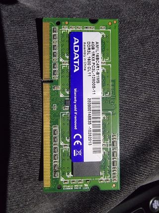 Memoria Ram portatil 2x4GB 8GB