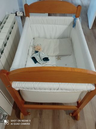 minicuna con vestidura nueva