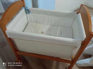 minicuna con vestidura nueva