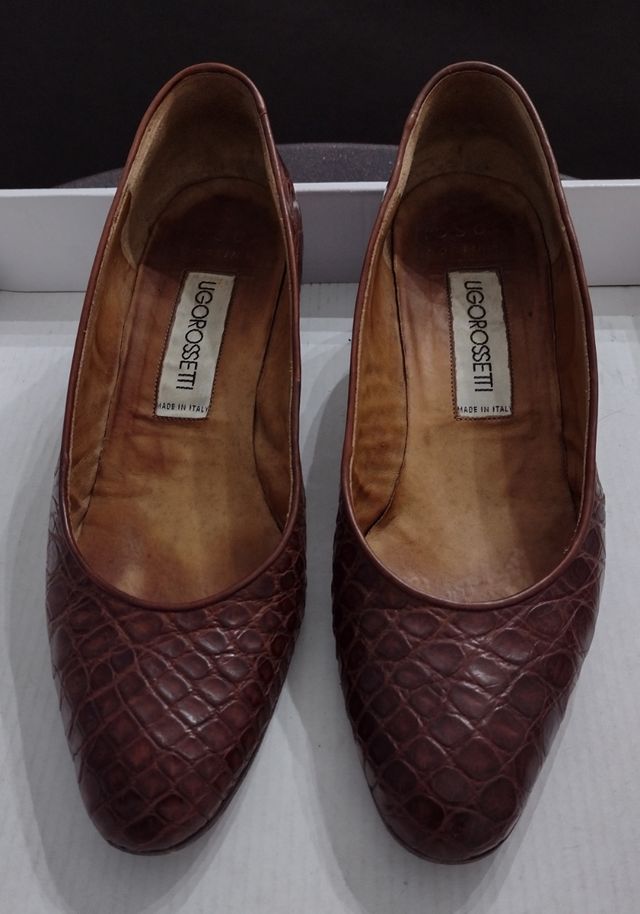 Scarpe in coccodrillo Ugo Rossetti Mosco Cortina