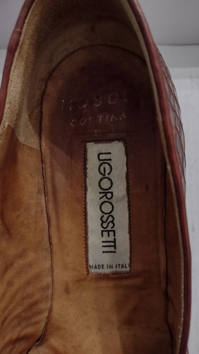 Scarpe in coccodrillo Ugo Rossetti Mosco Cortina