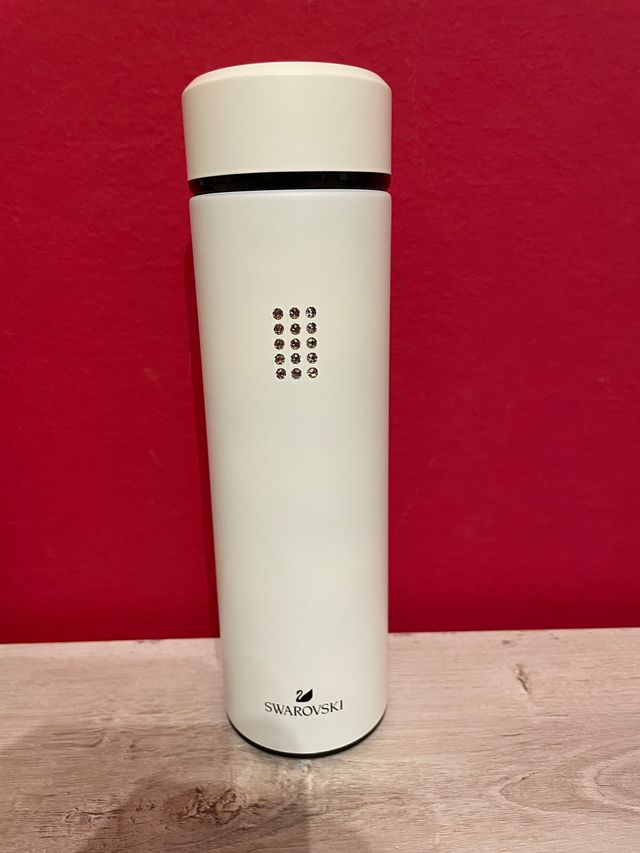 Thermos bianco nuovo Swarovski