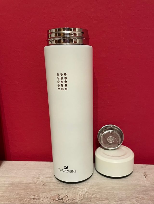 Thermos bianco nuovo Swarovski