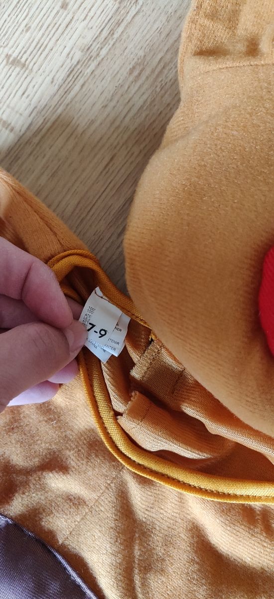 Disfraz de reno para niño. Talla 7.