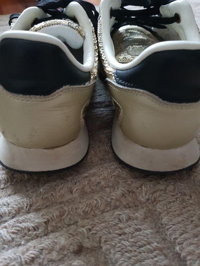 Tenis bambas converse 37 lentejuelas doradas