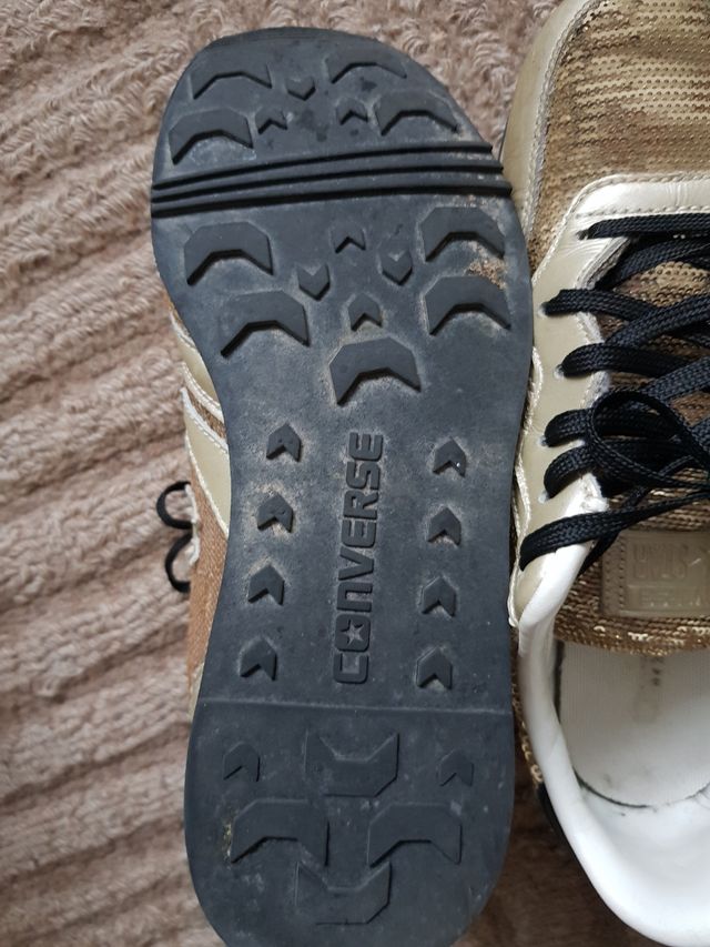 Tenis bambas converse 37 lentejuelas doradas