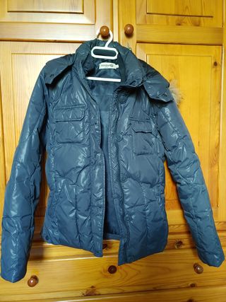 Cazadora entallada azul marino