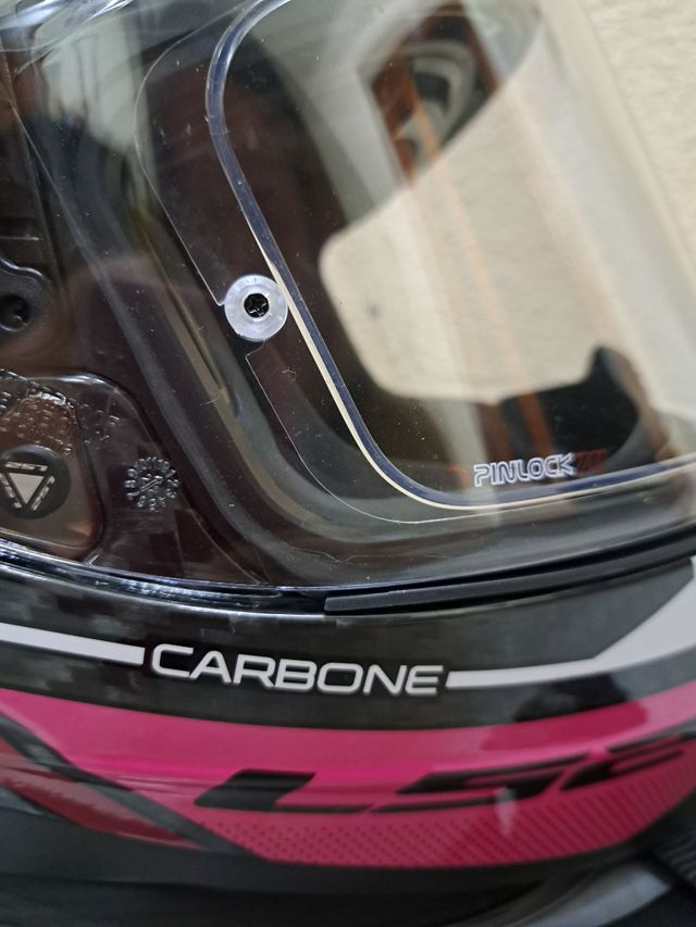 casco moto LS2 carbono