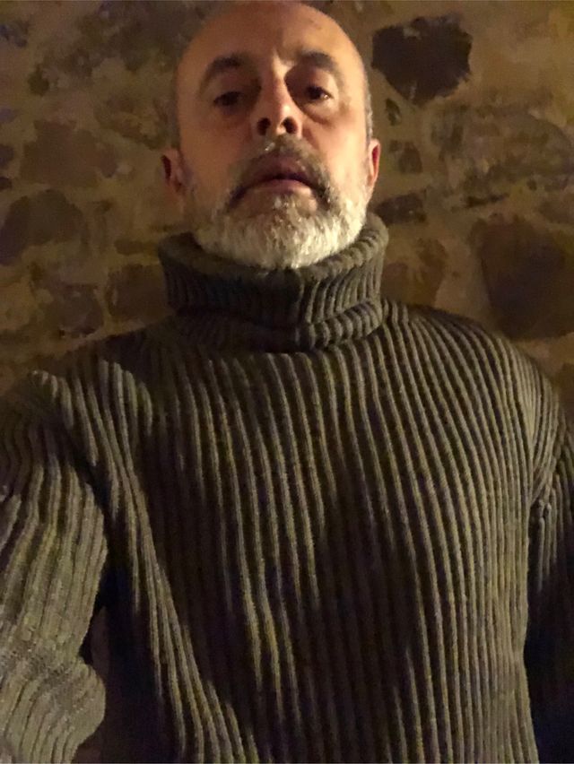 Maglione lana verde Stone Island