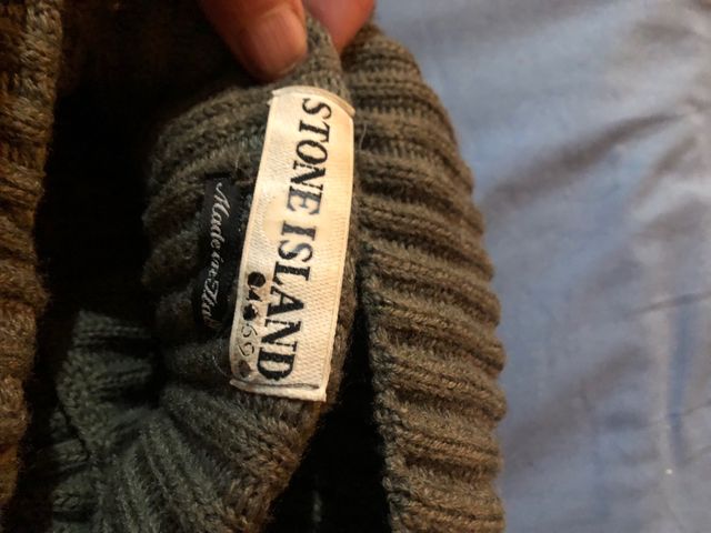 Maglione lana verde Stone Island