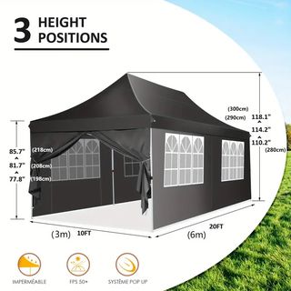 Carpa 6x3 jardin nueva
