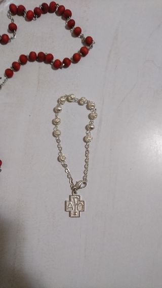 Rosario de Petalo de Rosa Italiano + Pulsera