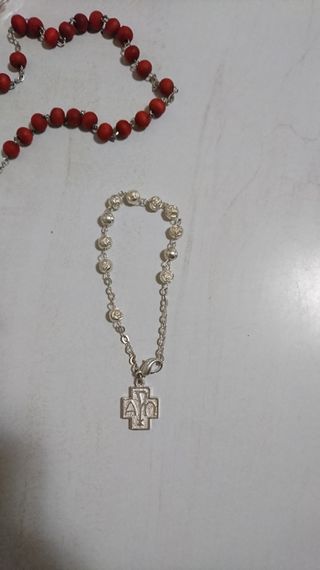 Rosario de Petalo de Rosa Italiano + Pulsera