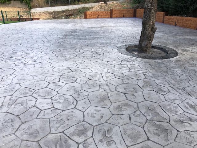 Hormigon impreso y pulido