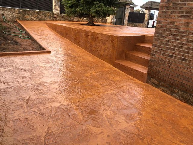 Hormigon impreso y pulido