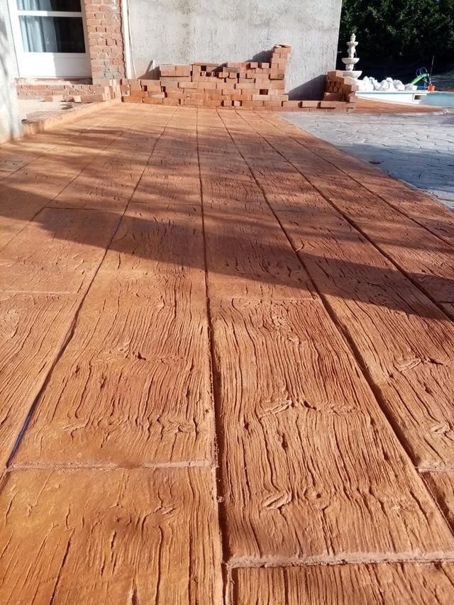Hormigon impreso y pulido