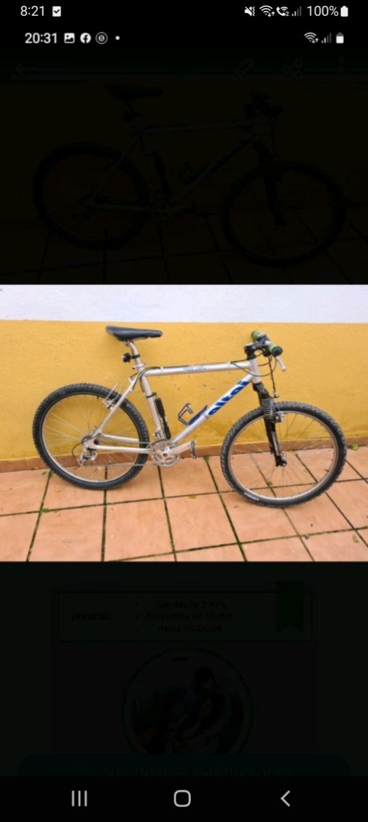 bicicleta talla M