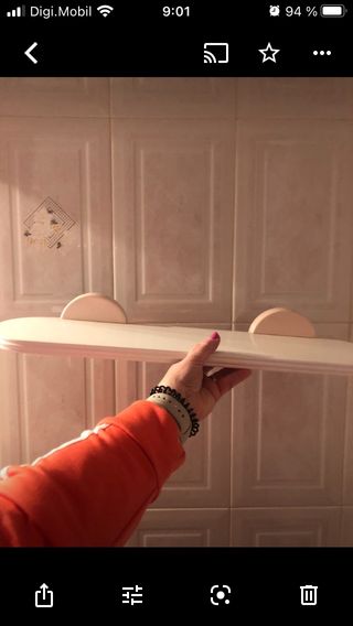 Accesorios de baño lacado en blanco- Rosa