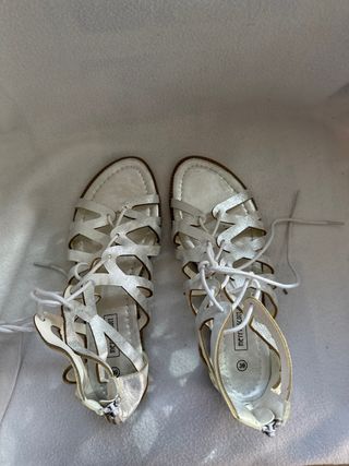 Sandalias plateadas