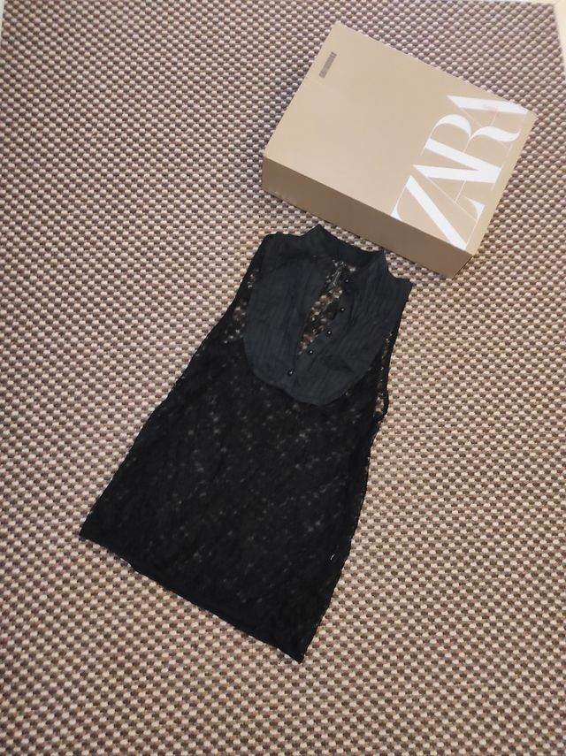 camiseta Stradivarius t.s semitransparente 