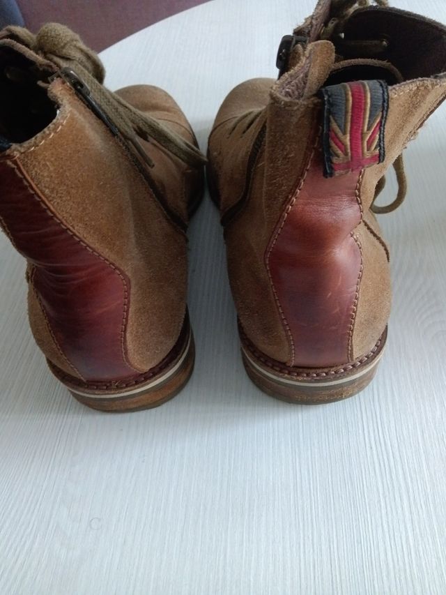 Botines antes y piel