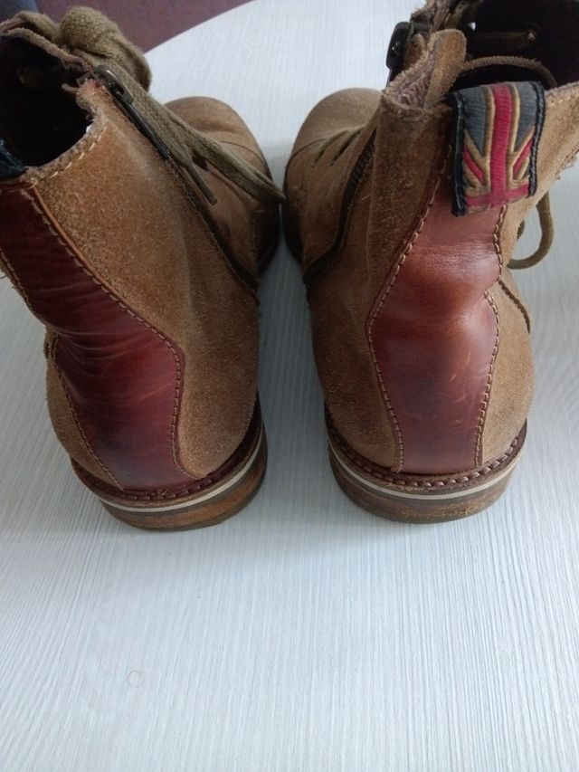 Botines antes y piel