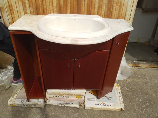 conjunto 100 de baño cerezo madera