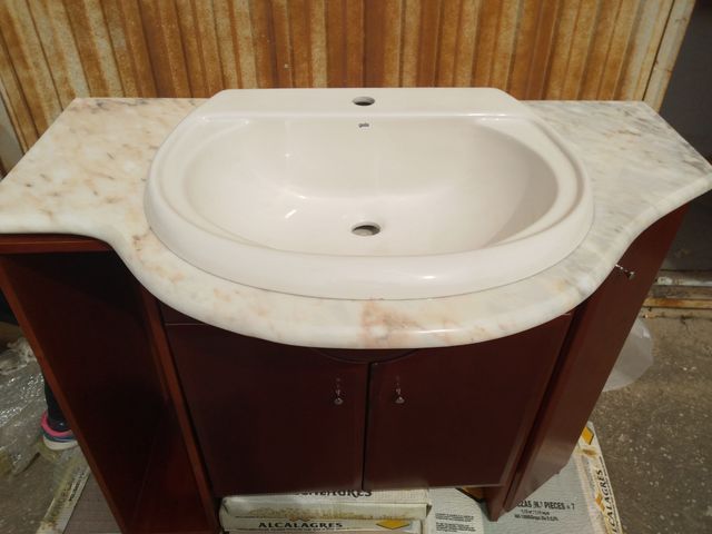 conjunto 100 de baño cerezo madera