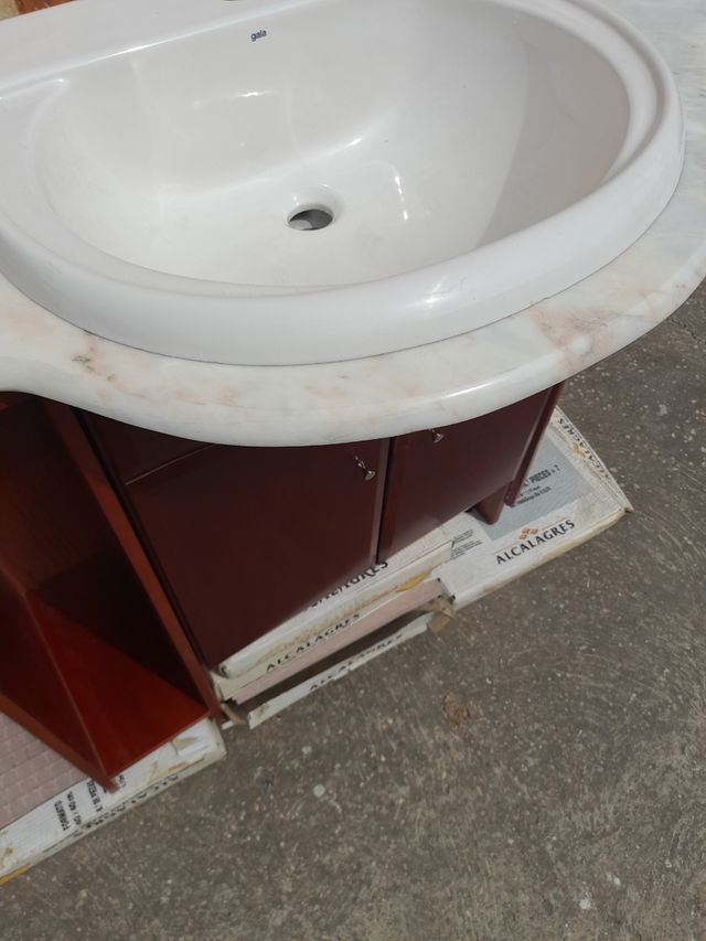 mueble baño 100 suspendido centro cerezo