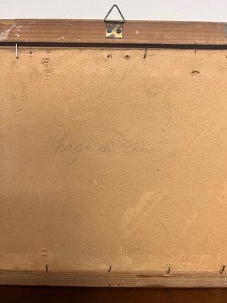 Coppia quadri dipinti ad olio, paesaggio marino