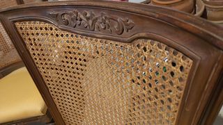 JUEGO 6 SILLAS TAPIZADAS COMEDOR 