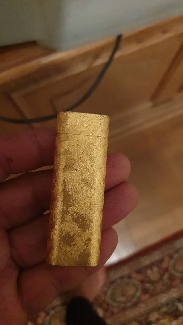 mechero cartier chapado en oro 18 k