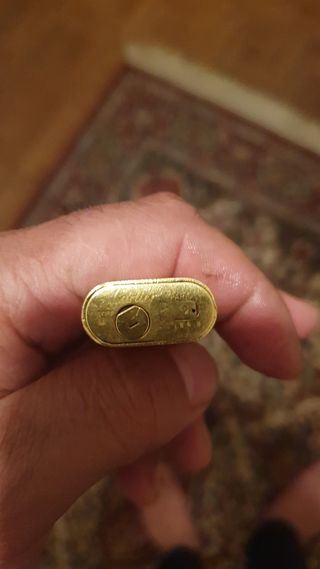 mechero cartier chapado en oro 18 k 